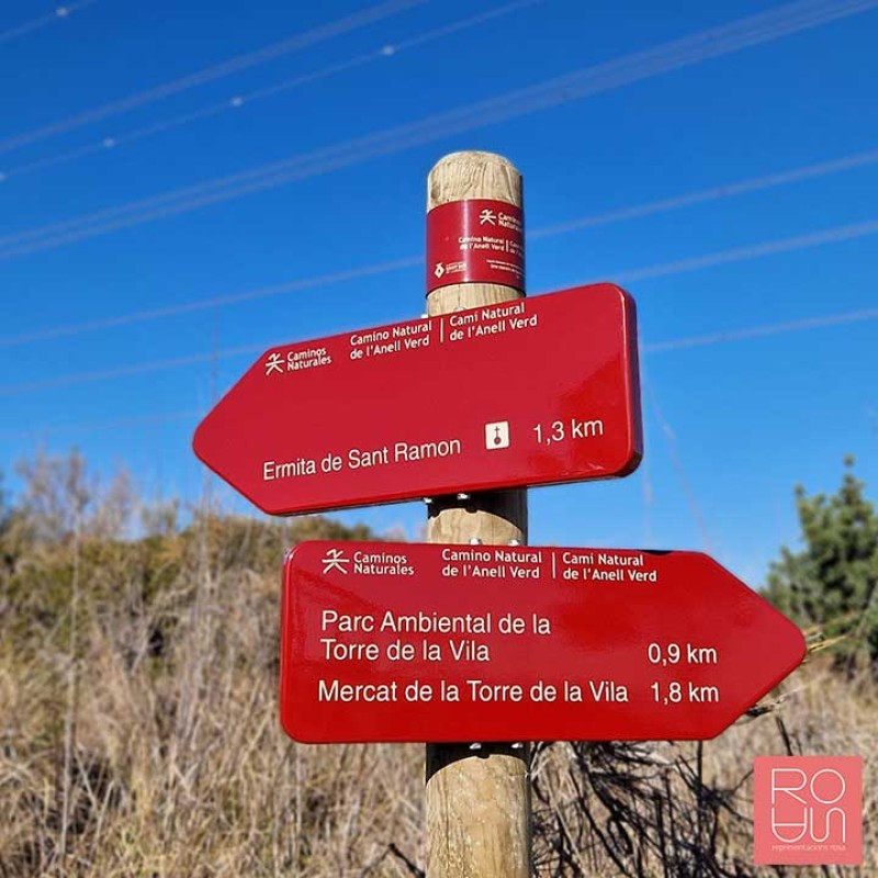 Banderola Senyal direccional CN-03 Red de caminos naturales de España